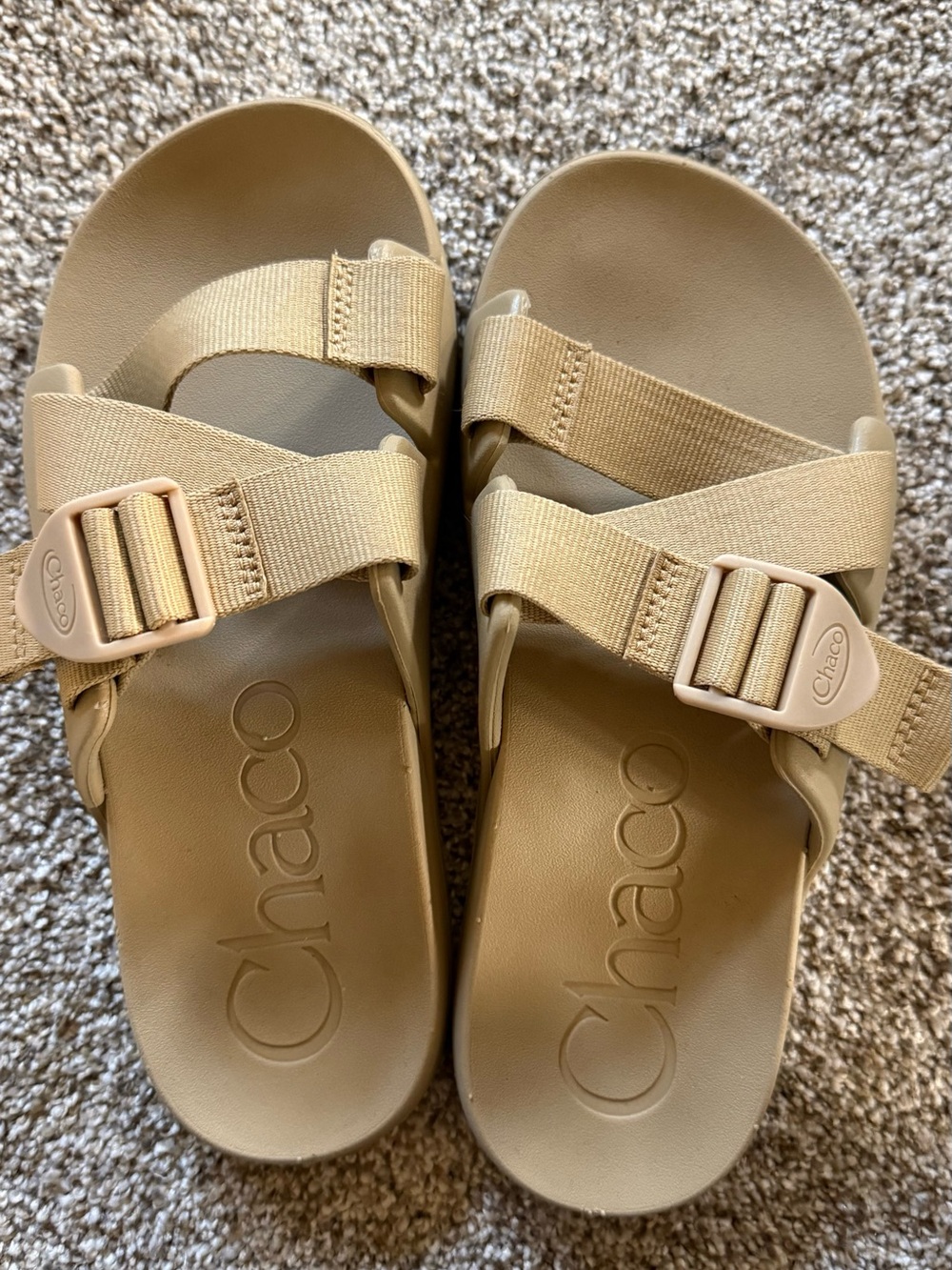 Chaco Tan Slide Sandals